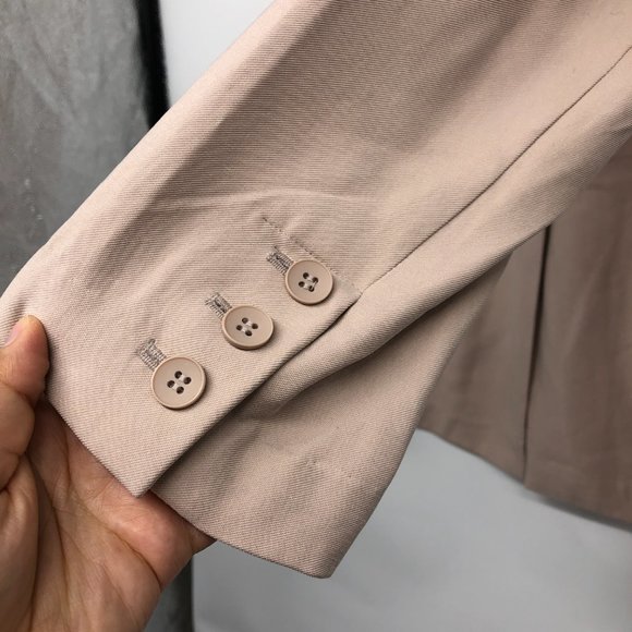 Nordstrom's Chelsea28 Beige Pale Pink Oversized lightweight Blazer size LG - Picture 9 of 16